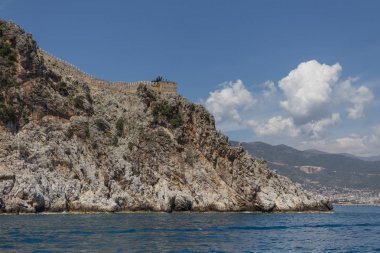 Yaz seyahat konsepti. Alanya Kalesi Kayası