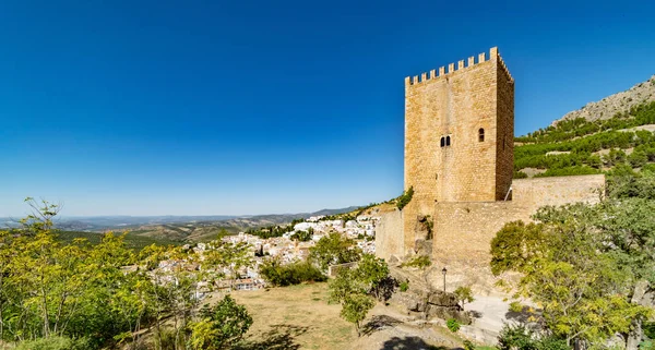 Una Vista Del Paisaje Sobre Castillo Trineo Cazorla España — Foto de Stock