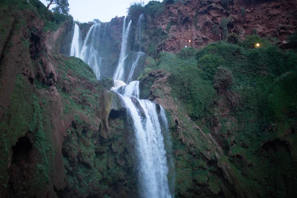 Picturesque View Ouzoud Waterfalls Sunny Day Marrakech Morocco — Stock Photo, Image