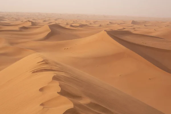 Paysage Incroyable Avec Belles Dunes Sable Dans Désert Sahara — Photo