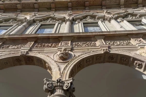 Milano Lombardia Italia Granda Università Storica Una Corte — Foto Stock