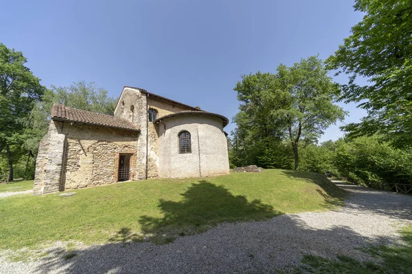 Área Arqueológica Castelseprio Varese Lombardia Itália Ruínas Uma Aldeia Destruída — Fotografia de Stock