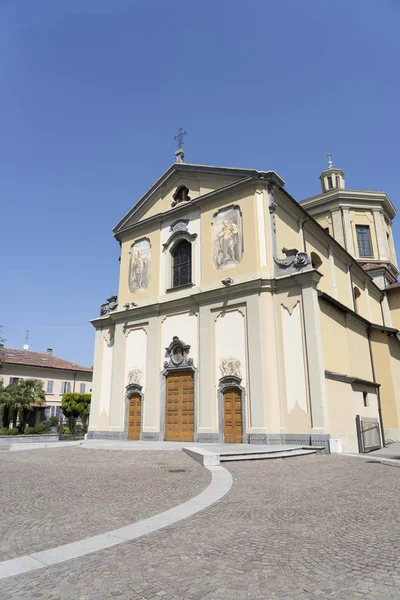 Macherio Monza Brianza Lombardía Italia Exterior Las Históricas Iglesia Gervaso —  Fotos de Stock