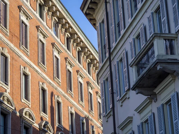 Milano Lombardia Italia Edifici Storici Lungo Camperio — Foto Stock