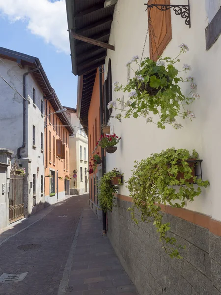 Somma Lombardo Varese Lombardy Italy Typical Old Street — Stock Photo, Image