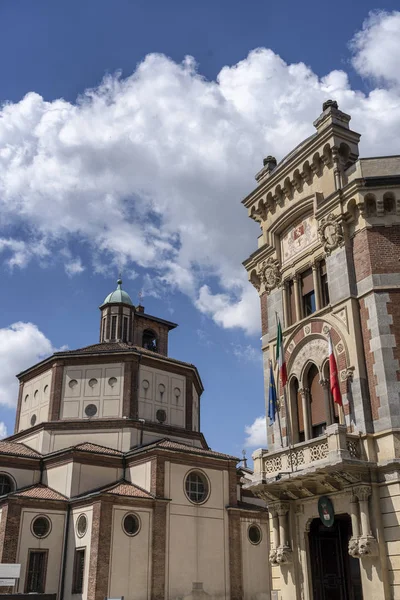 Legnano Мілан Ломбардія Італія Історична Будівля Відома Палаццо Malinverni Хостинг — стокове фото