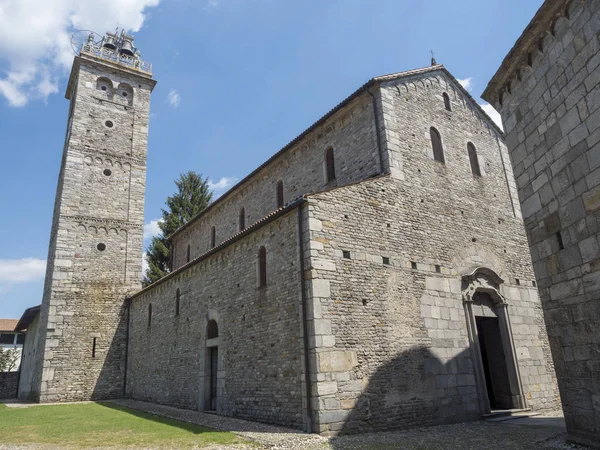 Arsago Seprio Varese Włochy Lombardia Zewnętrzna Część Średniowiecznego Kościoła San — Zdjęcie stockowe