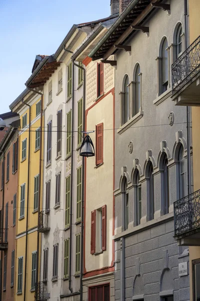 Varese Włochy Lombardia Fasady Budynków Zabytkowych — Zdjęcie stockowe