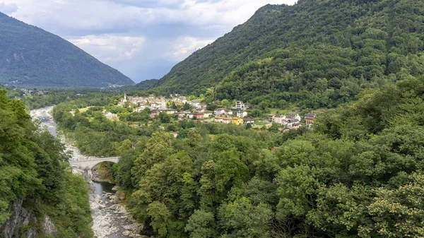 Das Als Centovalli Bekannte Tal Bei Intragna Ticino Schweiz — Stockfoto