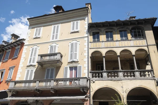 Ιστορικά Κτίρια Domodossola Βερμπάνο Κούζιο Όσολα Πιεντμόντ Ιταλία — Φωτογραφία Αρχείου