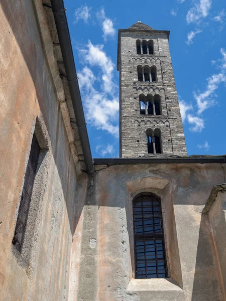 Villadossola Verbano Cusio Ossola Piemonte Italië Buitenkant Van Middeleeuwse Kerk — Stockfoto