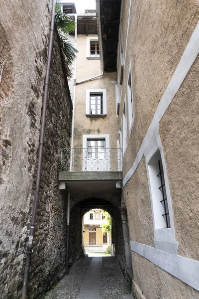 Orta San Giulio Verbano Cusio Ossola Piamonte Italia Antigua Calle — Foto de Stock