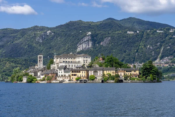 Orta San Giulio Verbano Cusio Ossola Piamonte Italia Isla San —  Fotos de Stock