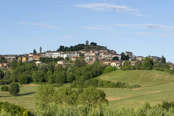 Καλοκαιρινό Τοπίο Κοντά Στο Calliano Αλεξάνδρεια Monferrato Σαρδηνία Ιταλία — Φωτογραφία Αρχείου