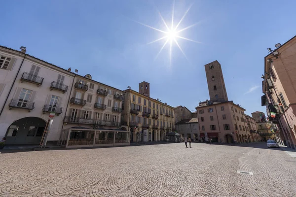 Alba Cuneo Piedmont Italy Cathedral Square — Stock Photo, Image