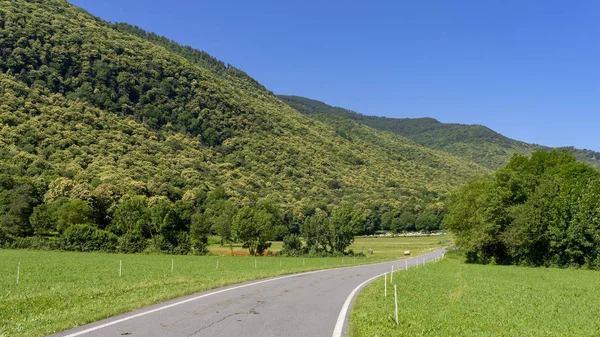 Valley Stura Demonte Cuneo Piedmont Italy Landscape Summer Bicycle Way — Stock Photo, Image