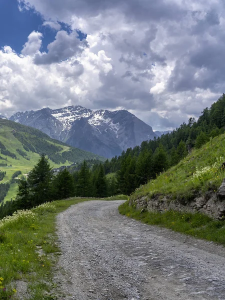 Paesaggio Montano Lungo Strada Colle Dell Assietta Colle Delle Finestre — Foto Stock