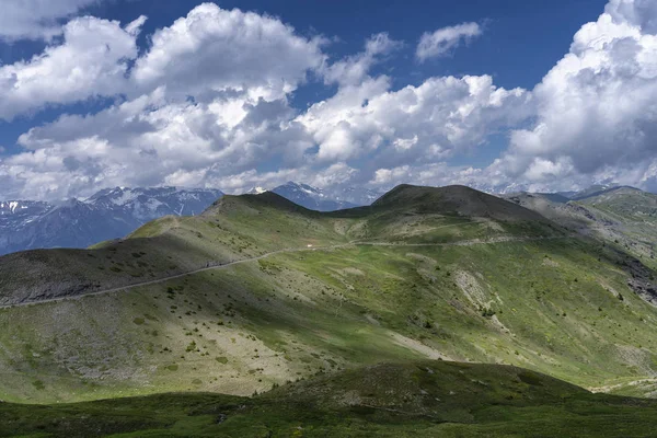 Góry Krajobraz Wzdłuż Drogi Colle Dell Assietta Colle Delle Finestre — Zdjęcie stockowe