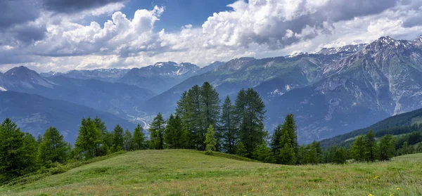 Mountain Landscape Road Colle Dell Assietta Colle Delle Finestre Turin — Stock Photo, Image