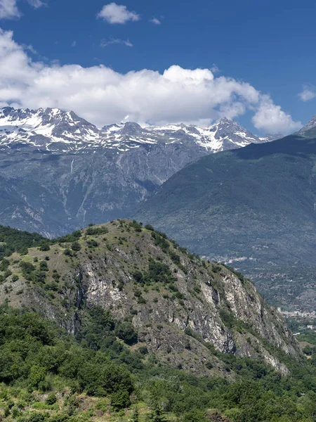 Paisagem Montanhosa Vale Susa Turim Piemonte Itália Verão — Fotografia de Stock