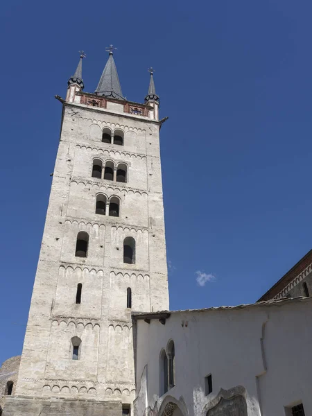 Susa Turijn Piemonte Italië Middeleeuwse Kathedraal Van San Giusto — Stockfoto