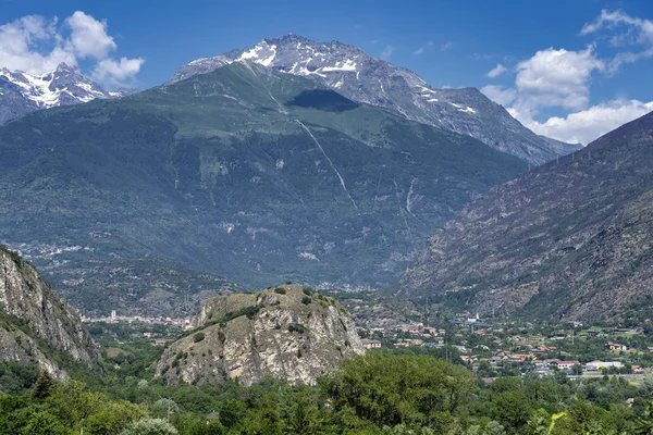 Susa Valley Torinó Piemonte Olaszország Nyári Hegyi Táj — Stock Fotó