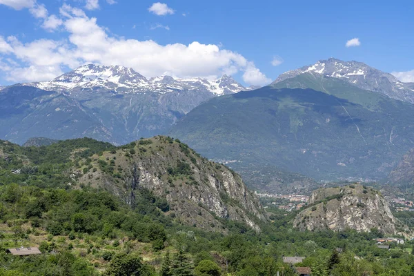 Horská Krajina Regionu Piemont Údolí Turín Susa Itálie Letní — Stock fotografie