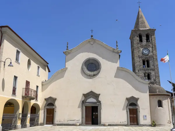 Iglesia Histórica Sant Antonino Susa Turín Piamonte Italia —  Fotos de Stock