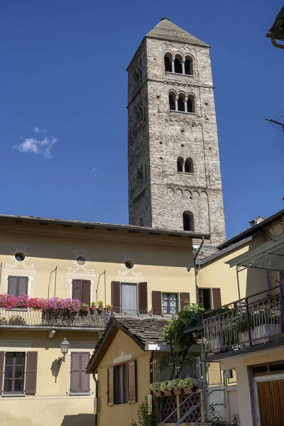 Susa Turin Piemonte Italien Medeltida Kyrkan Santa Maria Maggiore — Stockfoto