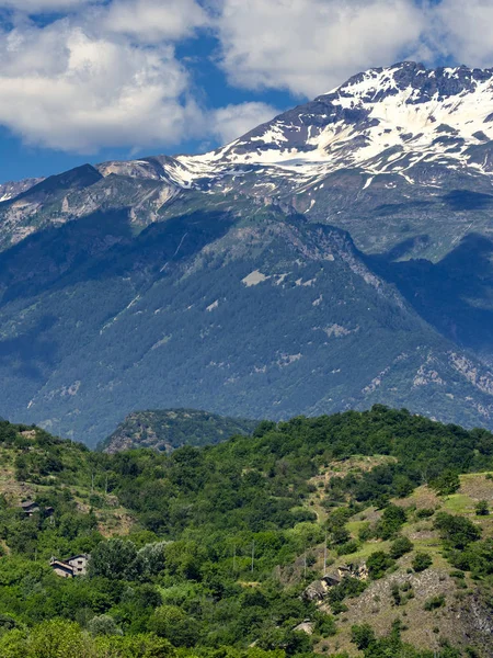 Horská Krajina Regionu Piemont Údolí Turín Susa Itálie Letní — Stock fotografie