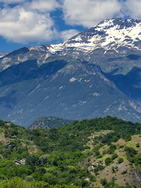 Paesaggio Montano Val Susa Torino Piemonte Italia Estate — Foto Stock