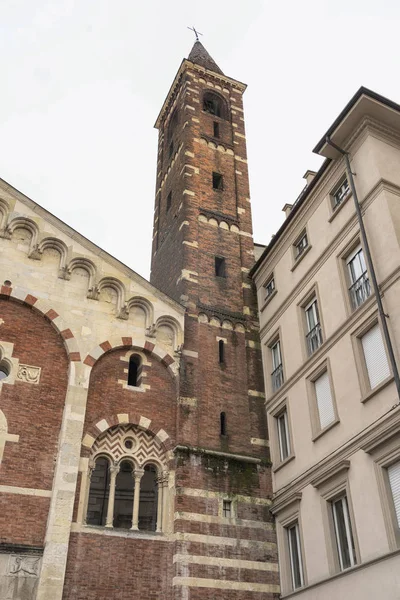 Casale Monferrato Alessandria Piamonte Italia Fachada Catedral Medieval Duomo — Foto de Stock