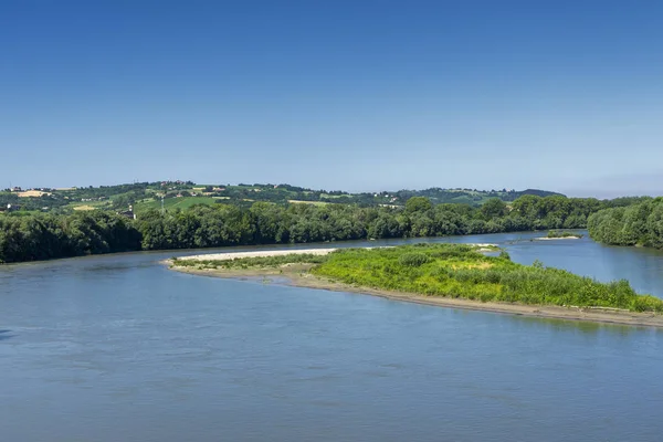 Casale Monferrato Alessandria Πιεμόντε Italy Ποταμού Πάδου Στο Καλοκαίρι — Φωτογραφία Αρχείου