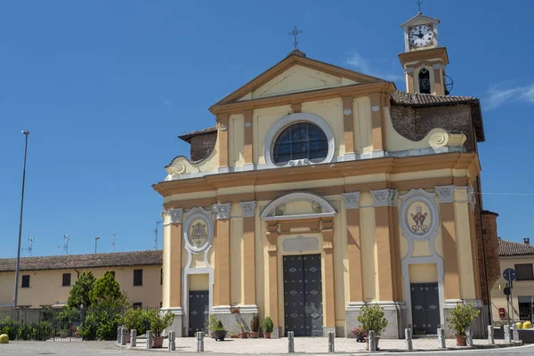 Castello Agogna Pavia Lombardije Italië Historische Kerk Voor Het Kasteel — Stockfoto