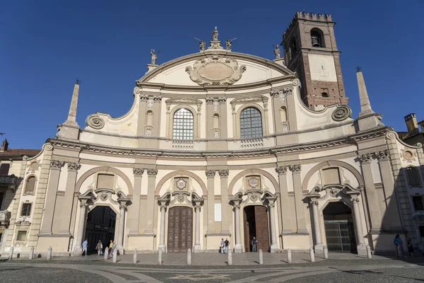 Vigevano Pavia Lombardije Italië Het Historische Centrale Plein Van Stad — Stockfoto