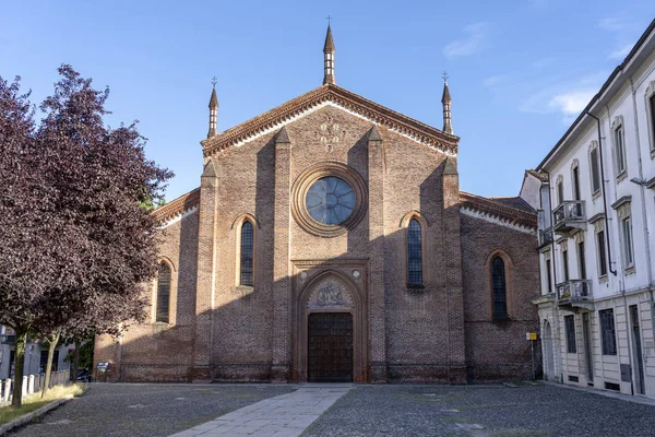 Vigevano Pavía Lombardía Italia Fachada Histórica Iglesia San Pietro Martire —  Fotos de Stock