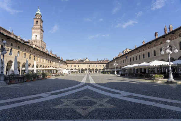 Vigevano Pavia Lombardy Italy Historic Court Piazza Ducale — Stock Photo, Image