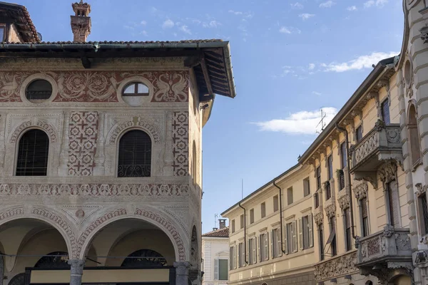 Vigevano Pawia Lombardia Włochy Głównym Placu Miasta Znany Jako Piazza — Zdjęcie stockowe