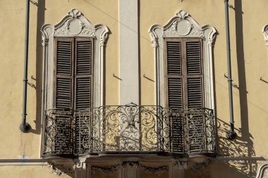 Vigevano, Pavia, Lombardiya, İtalya: Piazza Ducale yakınındaki tarihi sarayın cephe