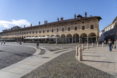 Vigevano, Pavia, Lombardiya, İtalya: Piazza Ducale bilinen şehrin tarihi Ana Meydanı