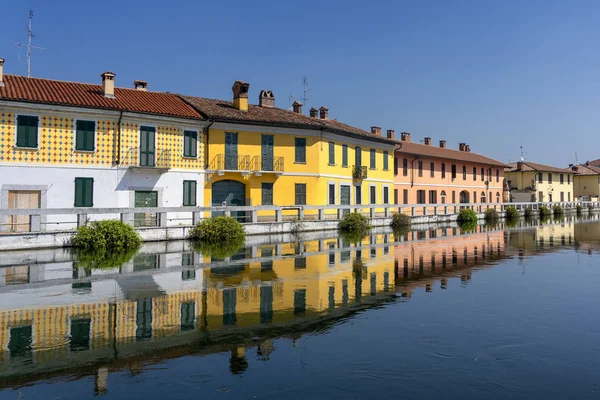 Gaggiano Milán Lombardie Itálie Historické Město Podél Naviglio Grande Léto — Stock fotografie