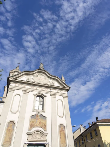 Vigevano Παβία Λομβαρδία Ιταλία Πρόσοψη Της Ιστορικής Εκκλησίας — Φωτογραφία Αρχείου