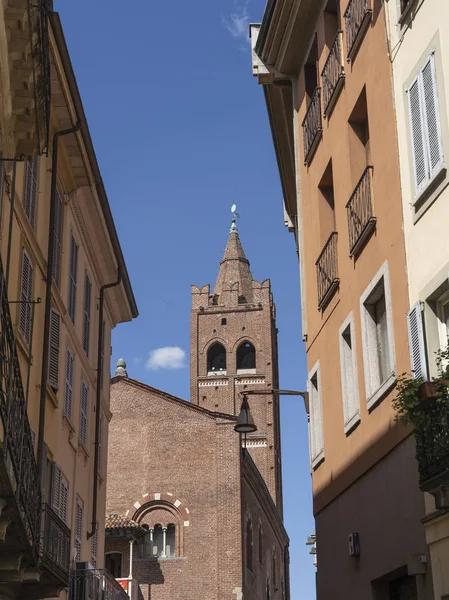 Monza Lombardía Italia Centro Histórico Con Torre Del Arengario — Foto de Stock