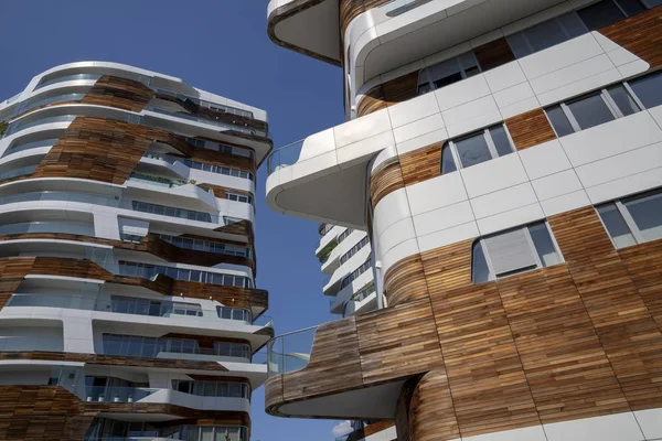 Hadid wohngebäude at citylife, in milan — Stockfoto