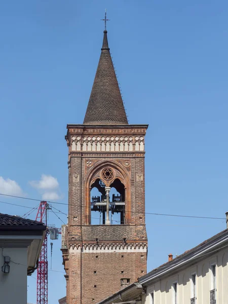 Monza, Italy: cityscape with belfry — Stock Photo, Image
