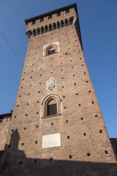 Schloss von sant 'angelo lodigiano, italien — Stockfoto