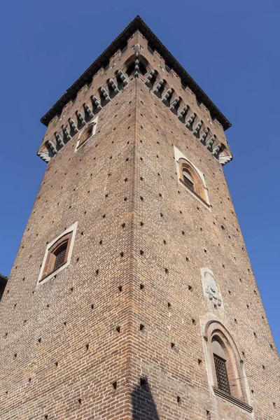 Schloss von sant 'angelo lodigiano, italien — Stockfoto