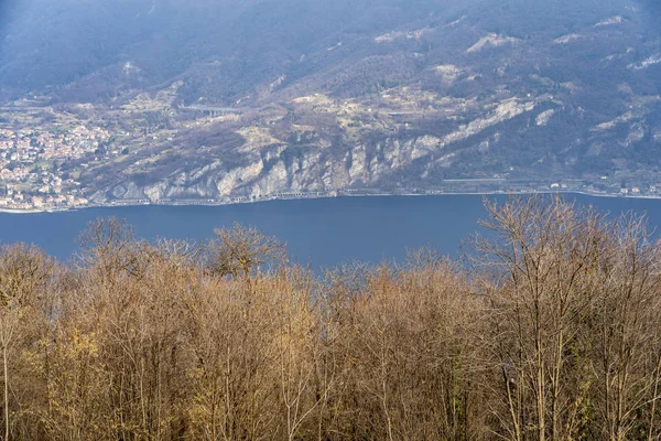 Jezioro Como z Ghisallo, Włochy — Zdjęcie stockowe
