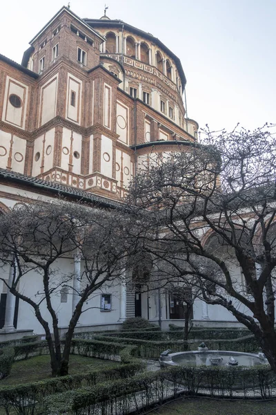 Milan, kostel Santa Maria delle Grazie, klášter — Stock fotografie