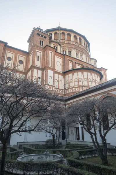 Milan, kostel Santa Maria delle Grazie, klášter — Stock fotografie